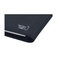Vue Quest Portfolio RPET A5 porte-documents de couleur noir| Krokrodeal