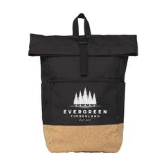 Vue Nolan Cork sac à dos de couleur noir| Krokrodeal
