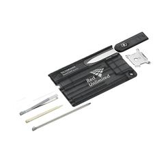 Vue Victorinox Swisscard Quattro de couleur noir| Krokrodeal