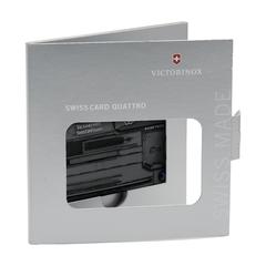 Vue Victorinox Swisscard Quattro de couleur noir| Krokrodeal