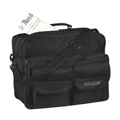 Vue FirstClass sac/porte-documents de couleur noir| Krokrodeal