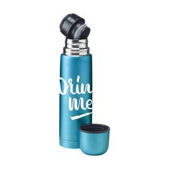 Vue Frosted Bottle 500 ml thermos de couleur bleu| Krokrodeal