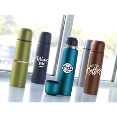 Vue Frosted Bottle 500 ml thermos de couleur noir| Krokrodeal