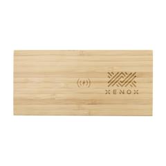 Vue Bamboo Alarm Clock with Wireless Charger chargeur de couleur marron| Krokrodeal