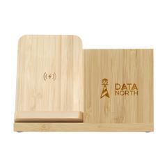 Vue Bamboo Boss 15W FSC-100% support de charge/porte-stylo de couleur marron| Krokrodeal