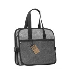 Vue Trunk RPET Felt Organizer Cooler sac de rangement de couleur gris| Krokrodeal