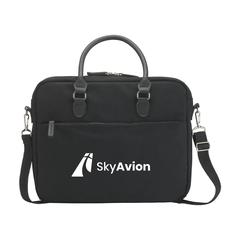 Vue Denver Laptop Bag Recycled Canvas 15,6 inch de couleur noir| Krokrodeal