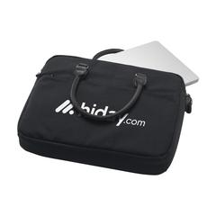 Vue Denver Laptop Bag Recycled Canvas 15,6 inch de couleur noir| Krokrodeal