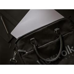Vue Denver Laptop Bag Recycled Canvas 15,6 inch de couleur noir| Krokrodeal