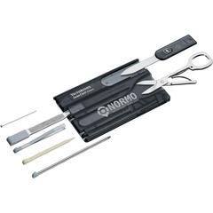 Vue Victorinox Swisscard Classic de couleur noir| Krokrodeal