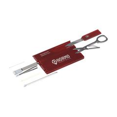 Vue Victorinox Swisscard Classic de couleur rouge| Krokrodeal