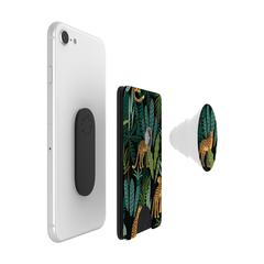 Vue PopSockets® PopWallet+ porte-carte avec PopGrip de couleur blanc| Krokrodeal