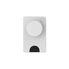 Vue PopSockets® PopWallet+ porte-carte avec PopGrip de couleur blanc| Krokrodeal