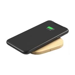Vue Bamboo 5W Wireless Charger chargeur sans fil de couleur marron| Krokrodeal