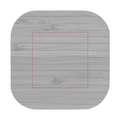 Vue Bamboo 5W Wireless Charger chargeur sans fil de couleur marron| Krokrodeal