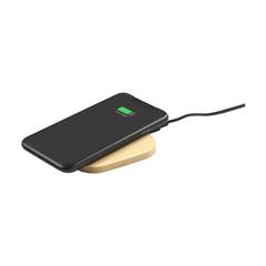 Vue Bamboo FSC-100% Wireless Charger 15W chargeur sans fil de couleur marron| Krokrodeal