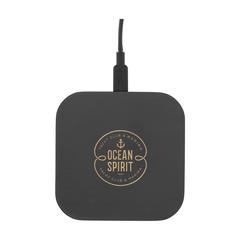 Vue Bamboo FSC-100% Wireless Charger 15W chargeur sans fil de couleur noir| Krokrodeal