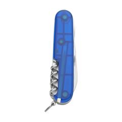 Vue Victorinox Huntsman canif couteau de poche de couleur bleu| Krokrodeal