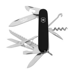 Vue Victorinox Huntsman canif couteau de poche de couleur noir| Krokrodeal