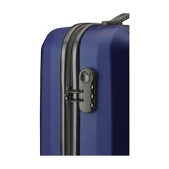Vue Oxfort Trolley valise à roulettes de couleur bleu| Krokrodeal