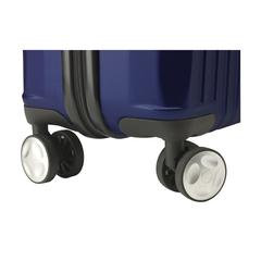 Vue Oxfort Trolley valise à roulettes de couleur bleu| Krokrodeal