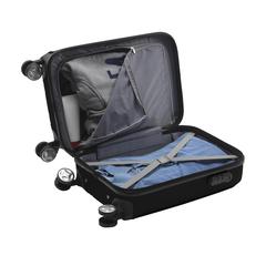 Vue Oxfort Trolley valise à roulettes de couleur noir| Krokrodeal