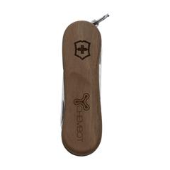 Vue Victorinox Evowood 5 couteau de poche de couleur marron| Krokrodeal