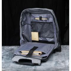 Vue Jayden RFID Anti-Theft sac à dos de couleur gris| Krokrodeal