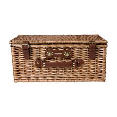 Vue QualityTime panier pique-nique de couleur marron| Krokrodeal