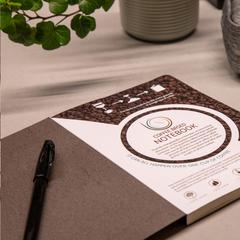 Vue Coffee Notebook A5 bloc-notes de couleur marron| Krokrodeal