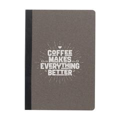 Vue Coffee Notebook A5 bloc-notes de couleur marron| Krokrodeal