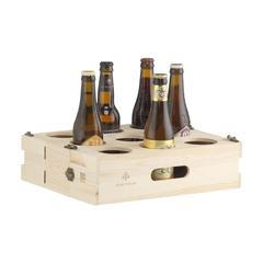 Vue Rackpack Beer Gear de couleur marron| Krokrodeal