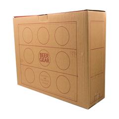 Vue Rackpack Beer Gear de couleur marron| Krokrodeal