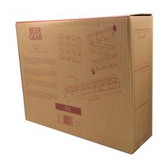 Vue Rackpack Beer Gear de couleur marron| Krokrodeal