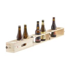 Vue Rackpack Beer Gear de couleur marron| Krokrodeal