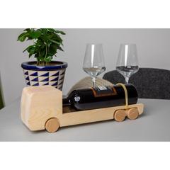 Vue Rackpack FSC-100% Wine Truck de couleur marron| Krokrodeal