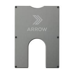 Vue Walter Wallet Recycled Aluminium Slim -4- porte-cartes de couleur gris| Krokrodeal