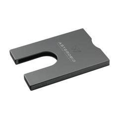 Vue Walter Wallet Recycled Aluminium Slim -4- porte-cartes de couleur gris| Krokrodeal