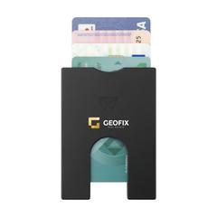 Vue Walter Wallet Recycled Aluminium Slim -4- porte-cartes de couleur noir| Krokrodeal