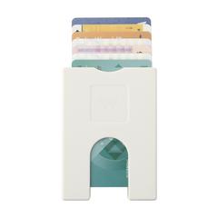 Vue Walter Wallet Original -7- porte-cartes de couleur blanc| Krokrodeal