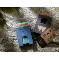 Vue Walter Wallet Original -7- porte-cartes de couleur bleu| Krokrodeal