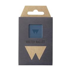 Vue Walter Wallet Original -7- porte-cartes de couleur bleu| Krokrodeal