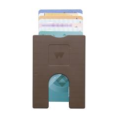 Vue Walter Wallet Original -7- porte-cartes de couleur marron| Krokrodeal