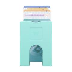 Vue Walter Wallet Original -7- porte-cartes de couleur vert| Krokrodeal