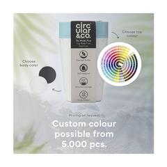 Vue Circular&Co Recycled Coffee Cup 227 ml mug de couleur blanc| Krokrodeal