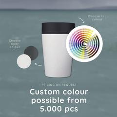Vue Circular&Co Recycled Coffee Cup 227 ml mug de couleur gris| Krokrodeal