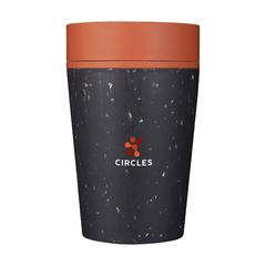 Vue Circular&Co Recycled Coffee Cup 227 ml mug de couleur orange| Krokrodeal