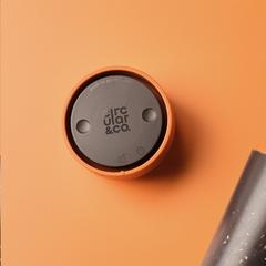 Vue Circular&Co Recycled Coffee Cup 227 ml mug de couleur orange| Krokrodeal