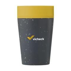 Vue Circular&Co Recycled Coffee Cup 227 ml mug de couleur jaune| Krokrodeal