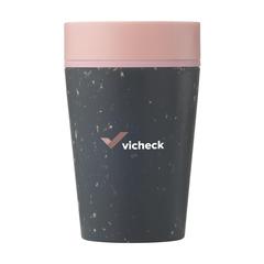 Vue Circular&Co Recycled Coffee Cup 227 ml mug de couleur rose| Krokrodeal